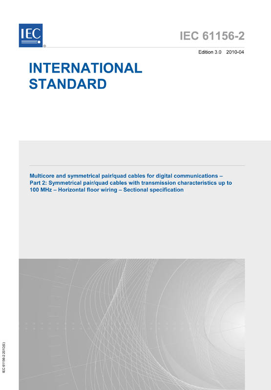 Cover IEC 61156-2:2010